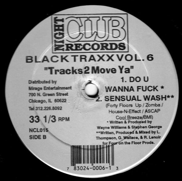 Black Traxx : Vol. 6 "Tracks2Move Ya" (12")