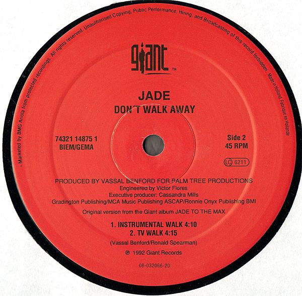Jade (3) : Don't Walk Away (12")