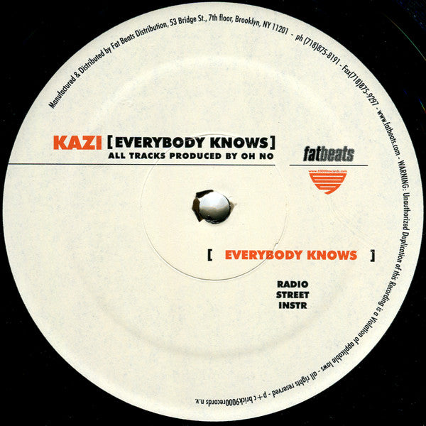 Kazi : Everybody Knows (12")