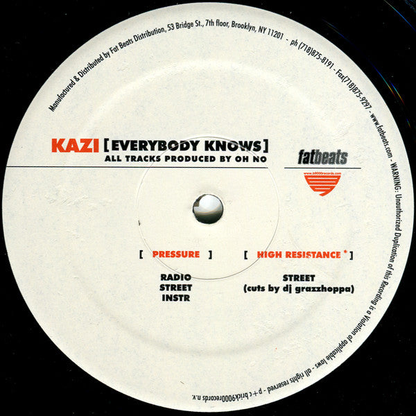 Kazi : Everybody Knows (12")