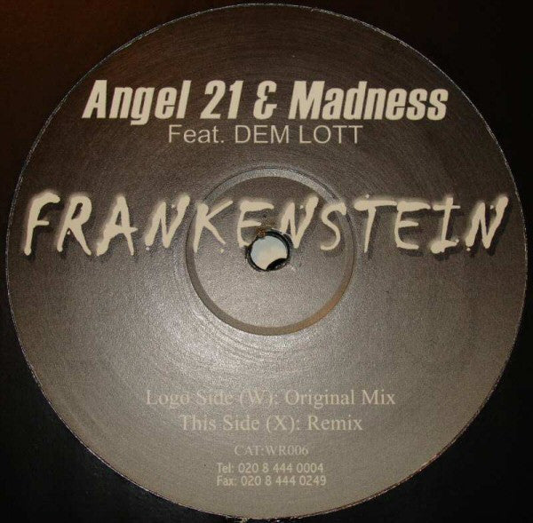 Angel 21 & DJ Maddness Feat. Dem Lott : Frankenstein (12")