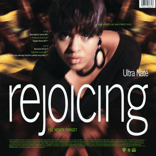 Ultra Naté : Rejoicing (I'll Never Forget) (12", Maxi)