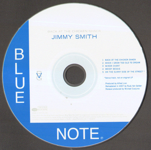 The Incredible Jimmy Smith* : Back At The Chicken Shack (CD, Album, RE, RM)