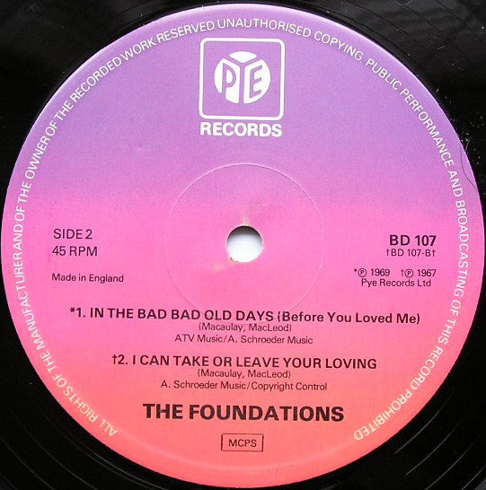 The Foundations : Baby Now That I've Found You (12", EP)