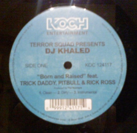 Terror Squad Presents DJ Khaled : Born And Raised / Grammy Family (12")