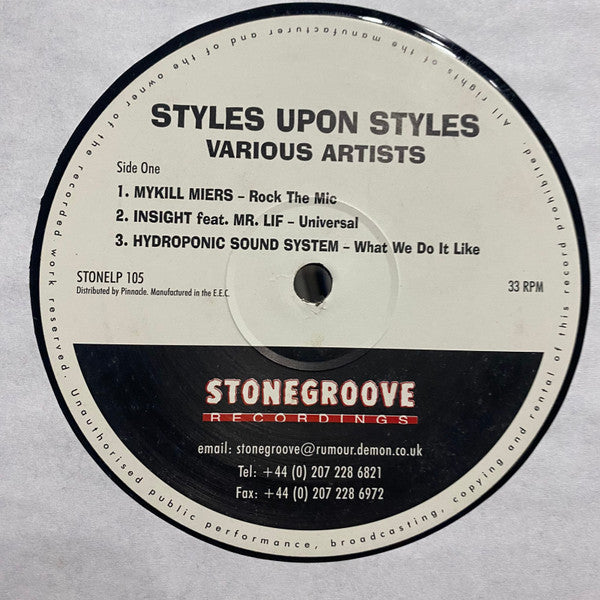 Various : Styles Upon Styles: Hip Hop From The Ground On Up (2x12", Comp)