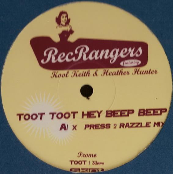 Rec Rangers : Toot Toot Hey Beep Beep (12", Promo)