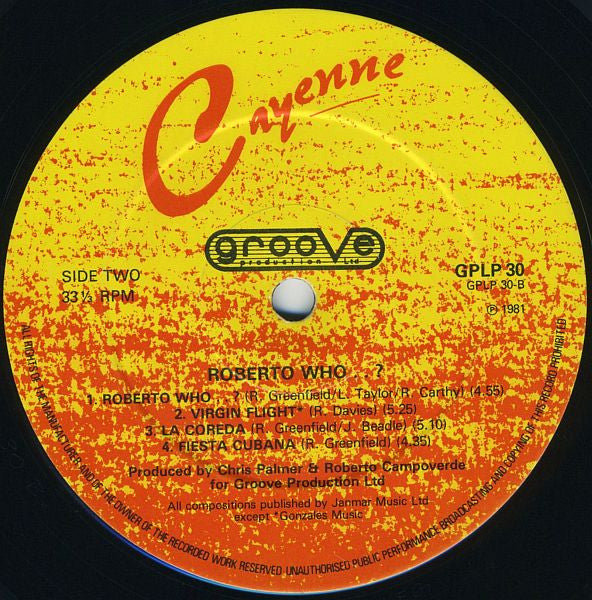 Cayenne : Roberto Who..? (LP, Album)