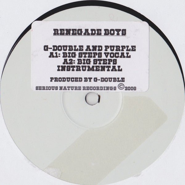 G-Double & MC Purple : Big Steps (12", W/Lbl, Sti)
