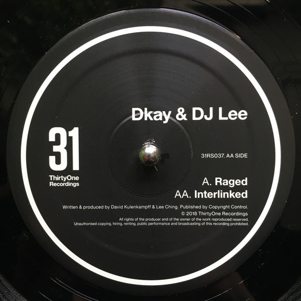 DJ Lee & D. Kay : Raged / Interlinked (12")
