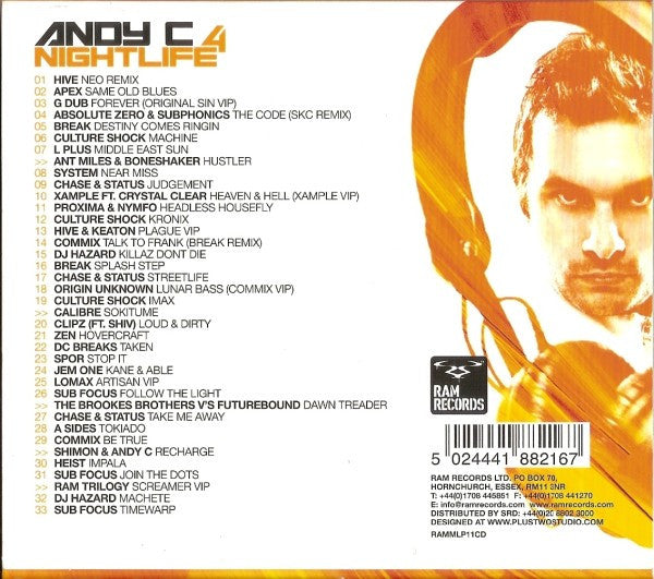 Andy C : Nightlife 4 (CD, Mixed)