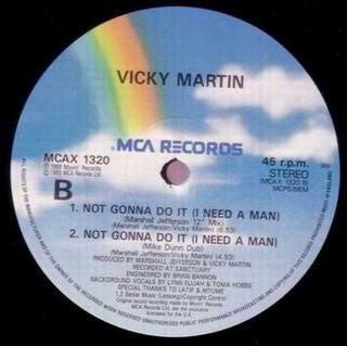 Vicky Martin : Not Gonna Do It (I Need A Man) (12")