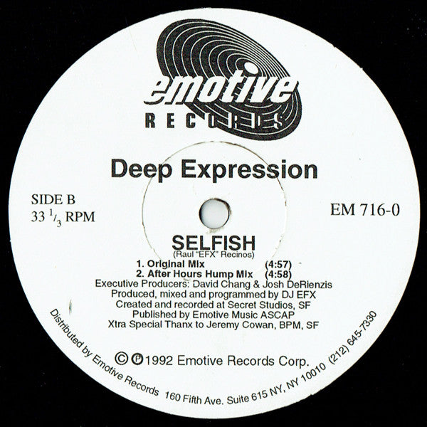 Deep Expression : Serenade (12")