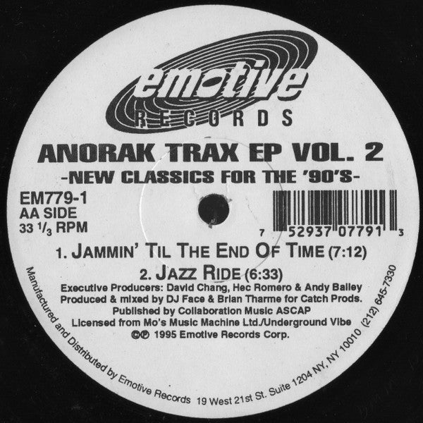 Anorak Trax : EP Vol. 2 -New Classics For The '90's- (12", EP)