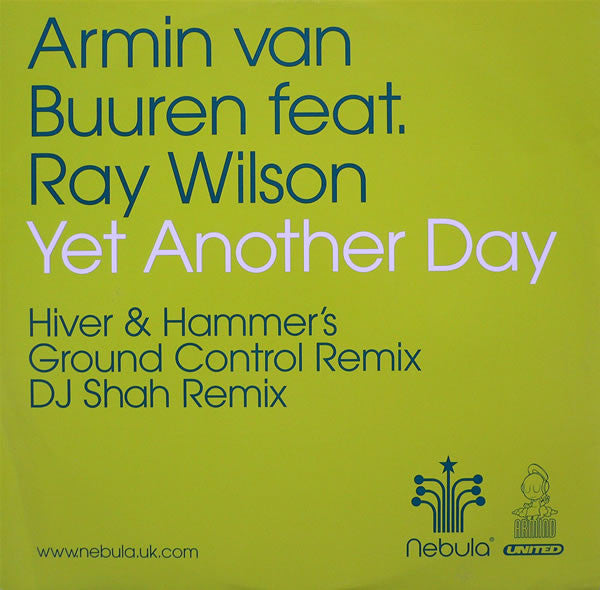 Armin van Buuren Feat. Ray Wilson : Yet Another Day (12")