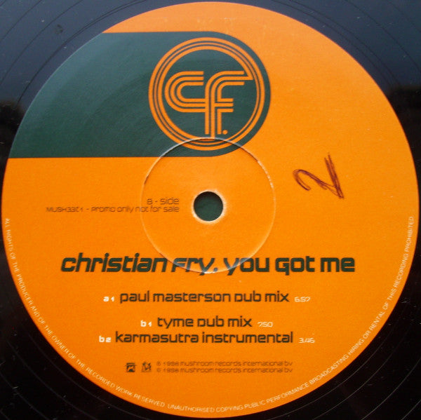 Christian Fry : You Got Me (12", Promo)