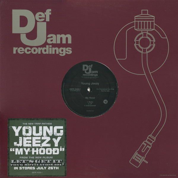 Young Jeezy : My Hood (12", Promo)