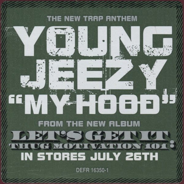 Young Jeezy : My Hood (12", Promo)