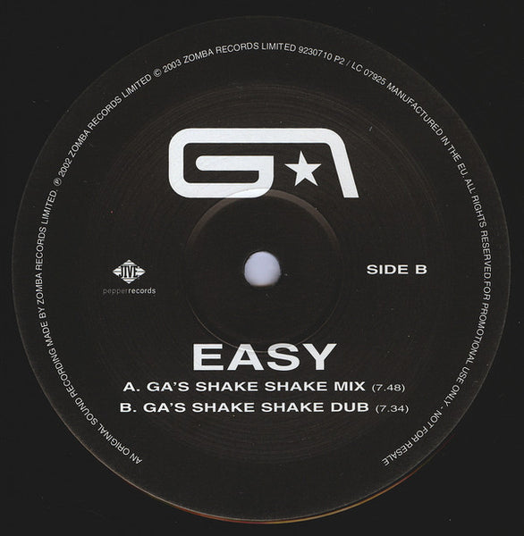 Groove Armada : Easy (12", Promo)