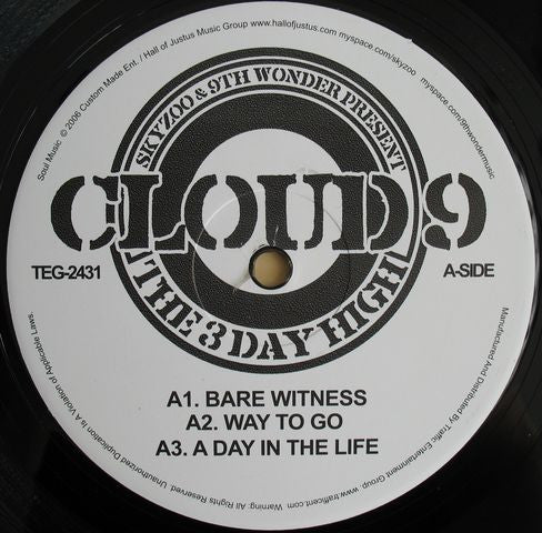 Skyzoo & 9th Wonder : Cloud 9: The Three Day High (2xLP, Album, S/Edition)