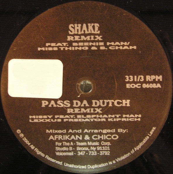 Various : Shake E.P. (12", Promo)