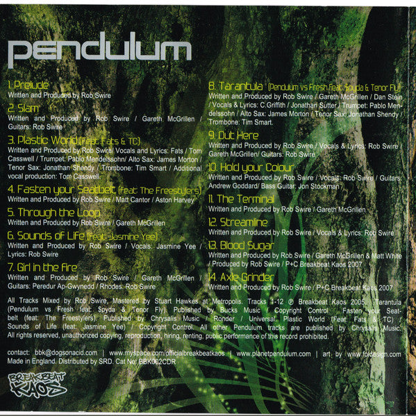 Pendulum (3) : Hold Your Colour (CD, Album, RE)