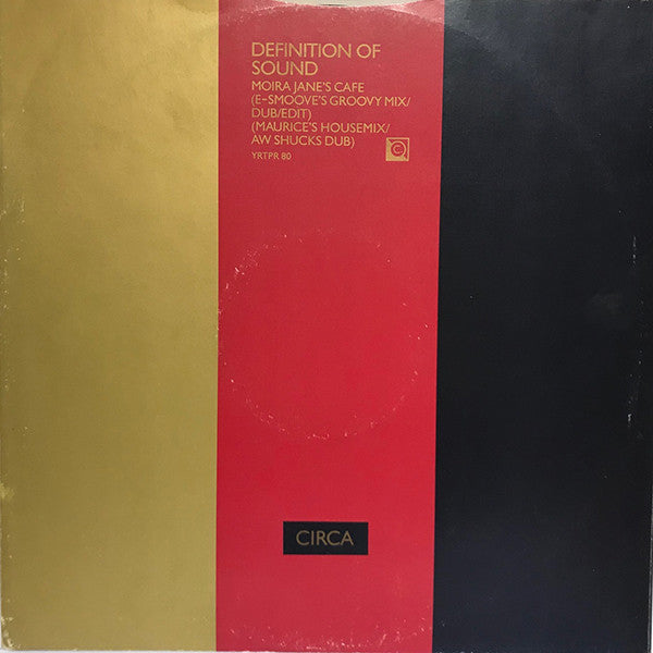 Definition Of Sound : Moira Jane's Cafe (12", Promo)