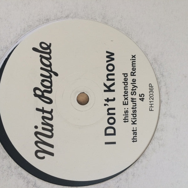 Mint Royale : I Don't Know (12", Promo)