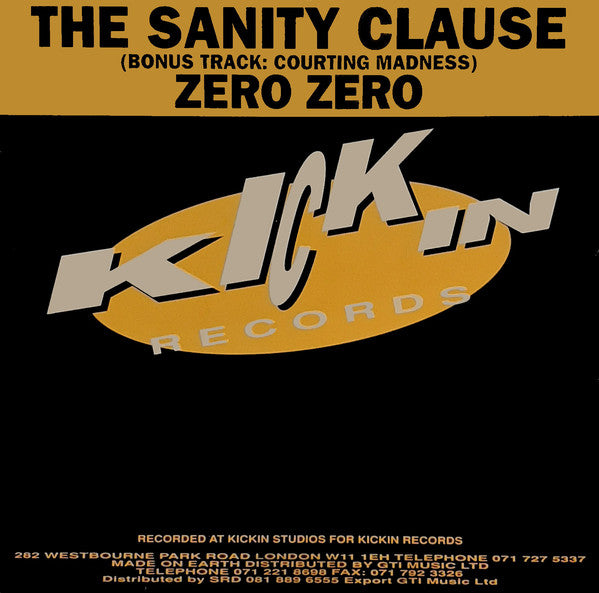 Zero Zero : The Sanity Clause (12")