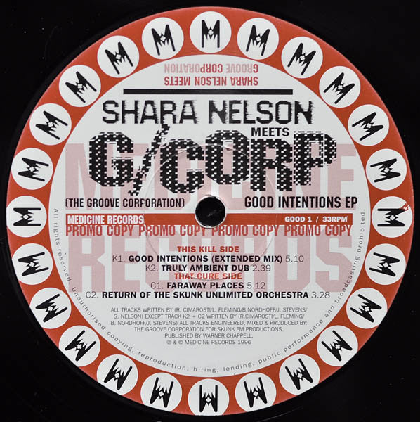 Shara Nelson Meets Groove Corporation : Good Intentions EP (12", EP, Promo)
