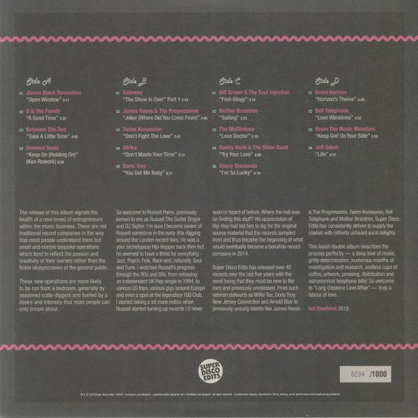 Various : Long Distance Love Affair (The Hidden Sounds Of Soul Music) (2xLP, RSD, Comp, Ltd, Num)