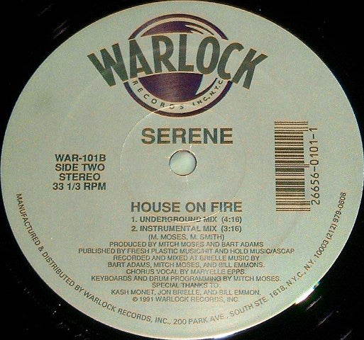 Serene (6) : House On Fire (12")