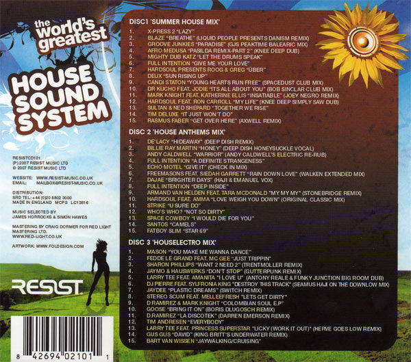 Various : The World's Greatest House Sound System (3xCD, Comp, Mixed)