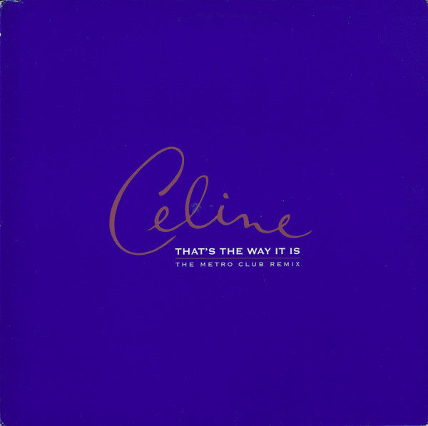 Céline Dion : That's The Way It Is (12", Single, Promo)