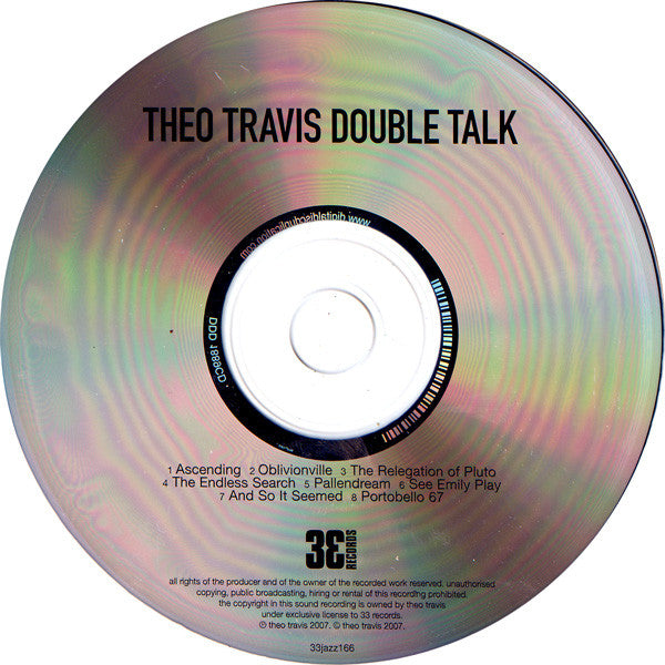 Theo Travis : Double Talk (CD, Album)