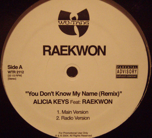 Raekwon : You Don't Know My Name (Remix) (12", Promo)