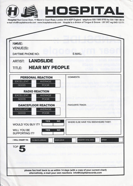 Landslide : Hear My People (12", Promo)
