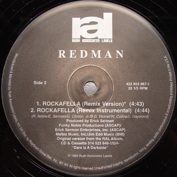 Redman : Rockafella (12", RE)