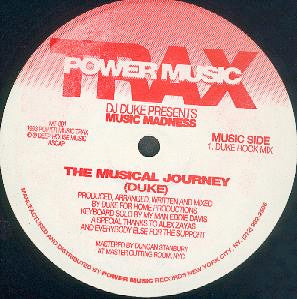 DJ Duke : The Musical Journey (12")