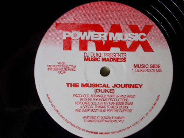 DJ Duke : The Musical Journey (12")