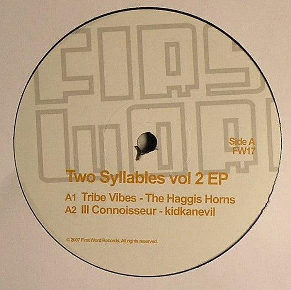 Various : Two Syllables Vol 2 EP (12", EP)