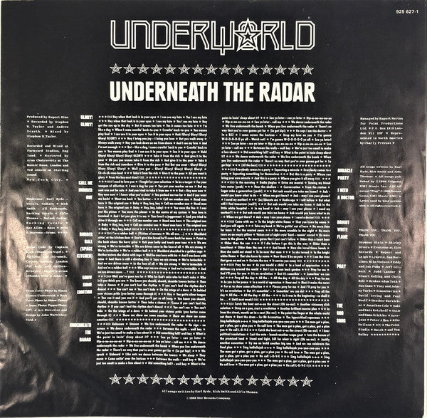 Underworld : Underneath The Radar (LP, Album)