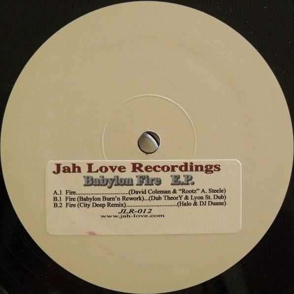 Various : Babylon Fire E.P. (12", EP, W/Lbl)