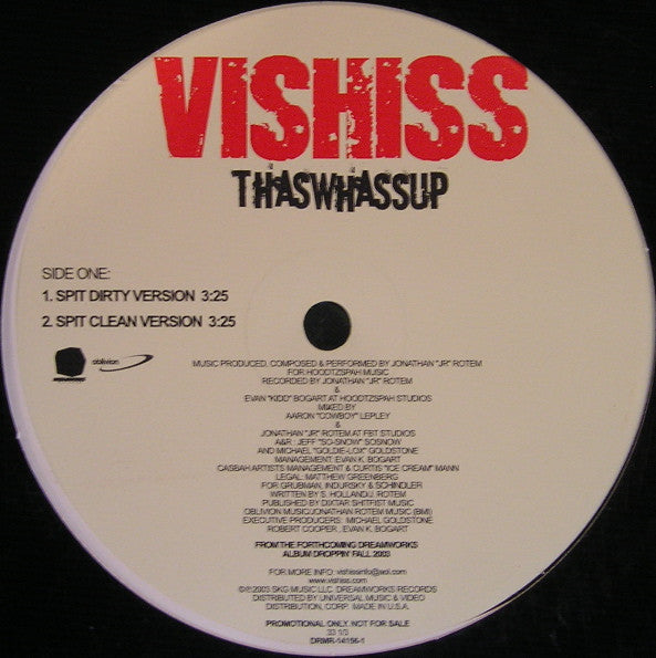 Vishiss : Thaswhassup (12", Promo)