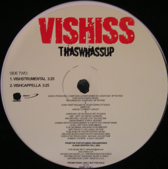 Vishiss : Thaswhassup (12", Promo)