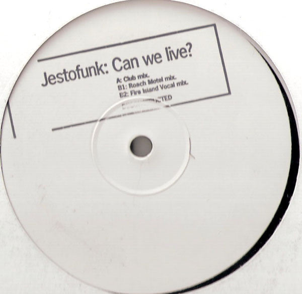 Jestofunk : Can We Live? (12", W/Lbl)