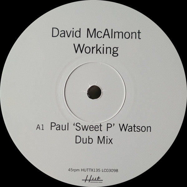 David McAlmont : Working (12")