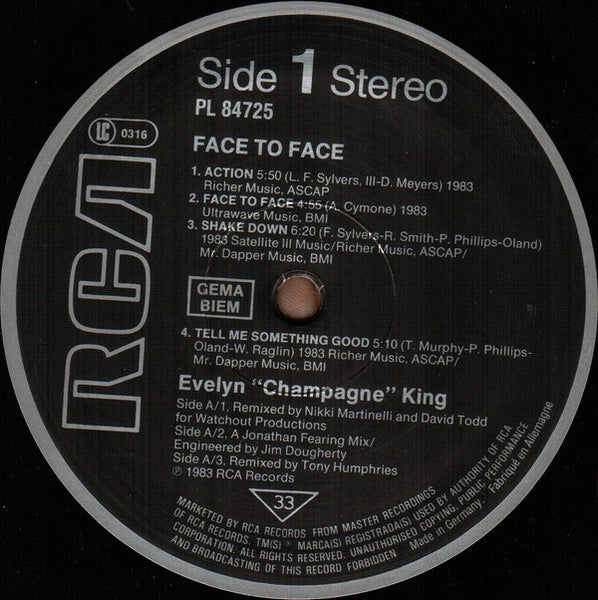 Evelyn King : Face To Face (LP, Album)