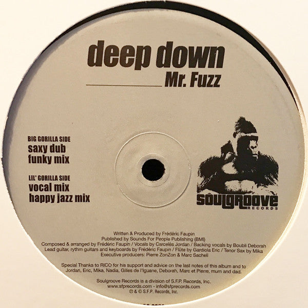 Mr. Fuzz : Deep Down (12")