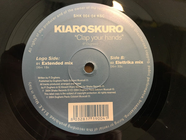 Kiaroskuro : Clap Your Hands (12")
